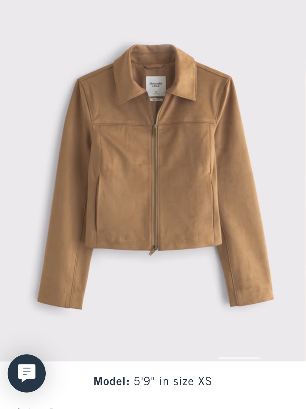 Abercrombie Vegan Suede Jacket